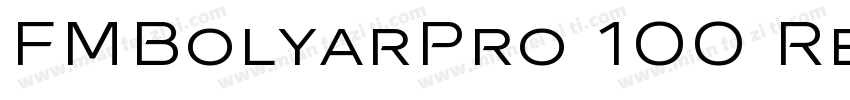 FMBolyarPro 100 Reg字体转换